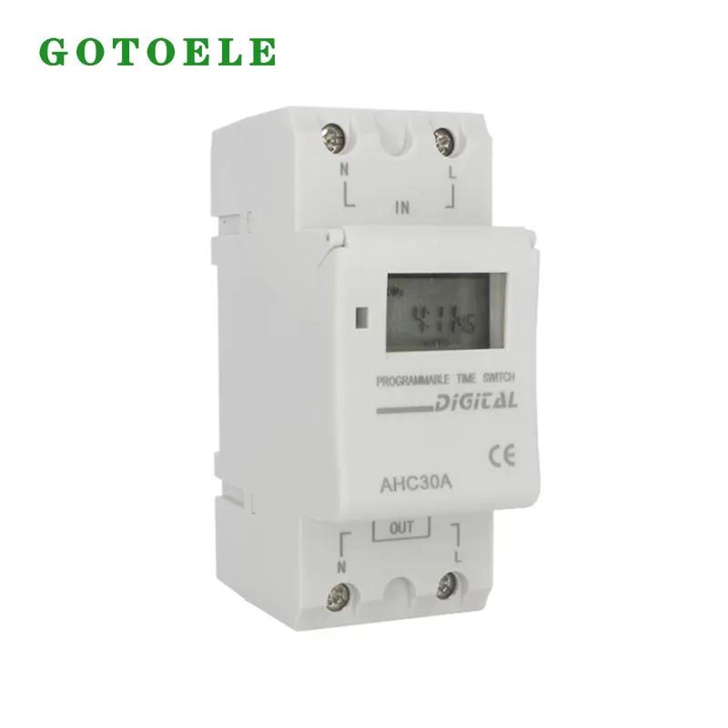 AHC30A Программируемый цифровой таймер на DIN-рейку на неделю