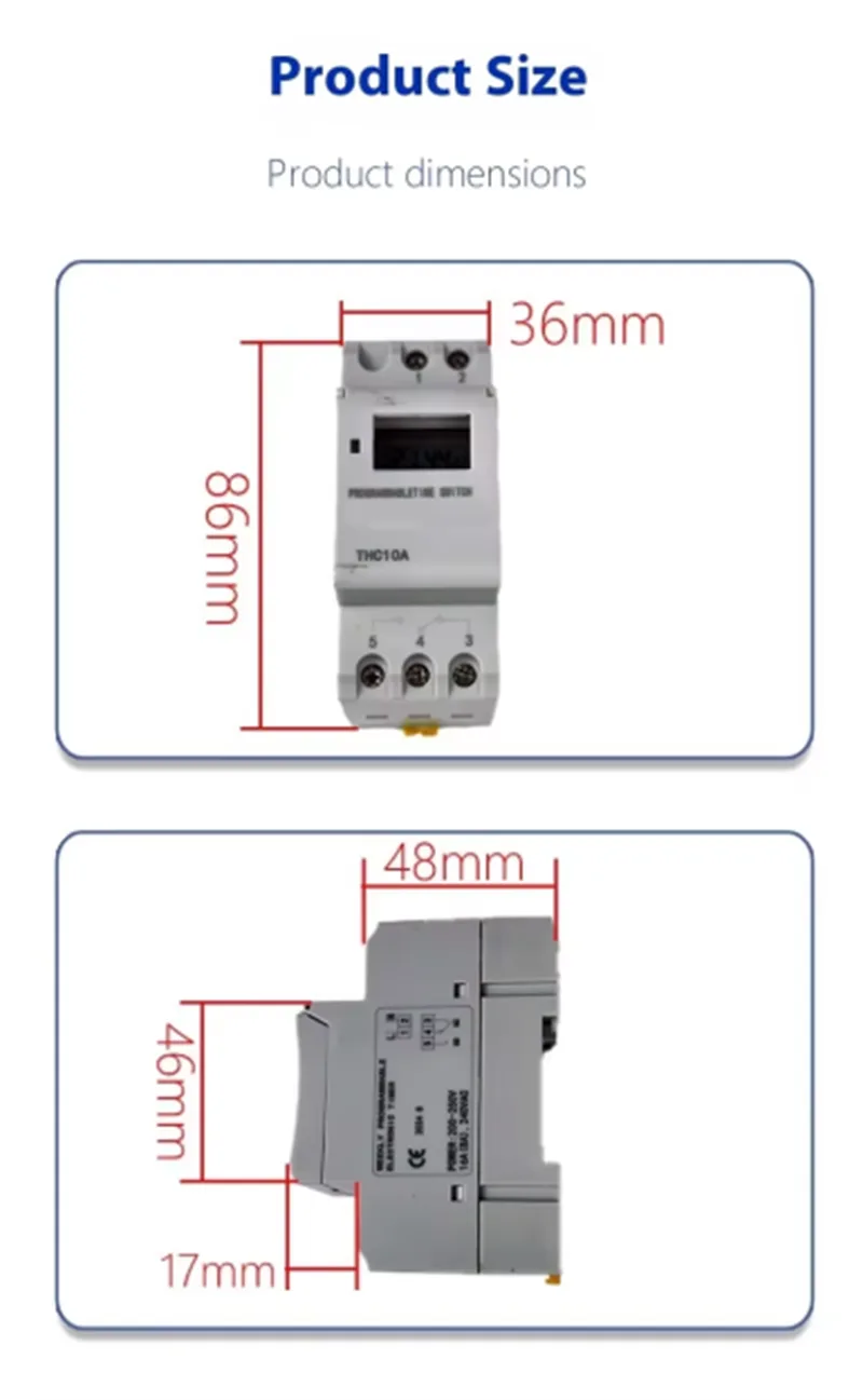AHC30A DIN Rail Weekly Programmable Digital Timer Switch